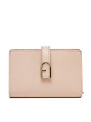 Furla Duży Portfel Damski Flow S Compact Wallet WP00401 BX2045 0496S Różowy. Czerwone portfele Furla, bez wzorów, ze skóry. Za 639.99 zł.