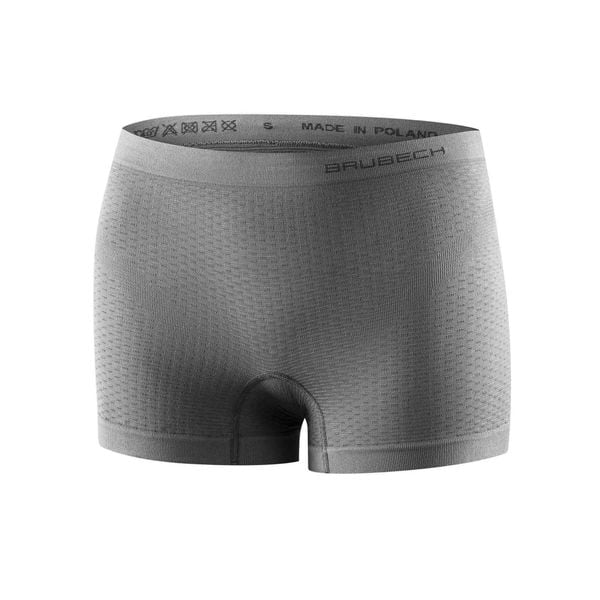 Bokserki do biegania Base Layer Ultra Light 3D Damskie. Szare bokserki damskie Brubeck, bez wzorów, z elastanu. Za 49.49 zł.
