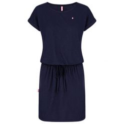 Sukienka letnia LOAP Bladana damska - Niebieska S. Niebieskie sukienki ZONE PERFECT, s, bez wzorów, sportowe, bez kołnierzyka, bez ramiączek, sportowe. Za 150.99 zł.