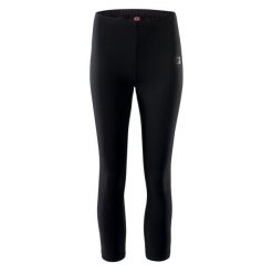 Damskie legginsy 3/4 IQ Cross The Line Silky. Czarne legginsy IQ, bez wzorów, sportowe. Za 64.35 zł.