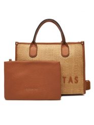 Hispanitas Torebka BV253833 Brązowy. Brązowe torebki klasyczne Hispanitas, bez wzorów, z tworzywa sztucznego, bez dodatków. Za 399.99 zł.