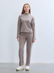 BGN Spodnie w kolorze szarobrązowym rozmiar: 36. Brązowe spodnie materiałowe BGN, bez wzorów, z materiału. Za 86.45 zł.