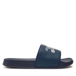 Klapki Lee Cooper. Niebieskie klapki Lee Cooper, bez wzorów, bez obcasa, bez zapięcia. Za 69.99 zł.