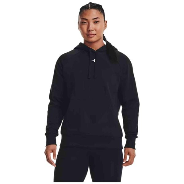 Bluza damska Under Armour Rival Fleece Hoodie. Czarne bluzy Under Armour, bez wzorów, sportowe, bez ramiączek, bez kaptura. Za 187.00 zł.