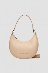 VALENTINO Beżowa torebka księżyc Alexia Hobo Bag. Brązowe torebki klasyczne Valentino by Mario Valentino, bez wzorów, klasyczne, bez dodatków. W wyprzedaży za 311.99 zł.