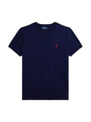 Polo Ralph Lauren T-Shirt 211971872004 Granatowy Slim Fit. Niebieskie t-shirty Polo Ralph Lauren, xs, bez wzorów, z bawełny, bez kołnierzyka, bez ramiączek. Za 769.99 zł.