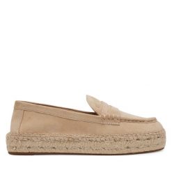 Espadryle LAUREN RALPH LAUREN. Brązowe espadryle Lauren Ralph Lauren, bez wzorów, bez obcasa. Za 479.99 zł.