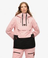 Superdry Freestyle Overhead Ski Jacket – Damska kurtka narciarska loose, 10k. Czerwone kurtki narciarskie Superdry, bez wzorów, z nylonu, bez kaptura, narciarskie. Za 998.05 zł.