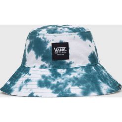 Vans kapelusz kolor turkusowy. Niebieskie kapelusze Vans, bez wzorów. W wyprzedaży za 124.99 zł.