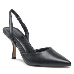 Sandały Jenny Fairy. Czarne sandały Jenny Fairy, bez wzorów, bez obcasa, na szpilce, bez zapięcia. Za 159.99 zł.