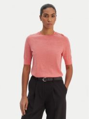 BOSS Sweter Farbella 50544996 Różowy Slim Fit. Czerwone swetry Boss, xs, bez wzorów, z wełny, bez ramiączek. Za 679.99 zł.