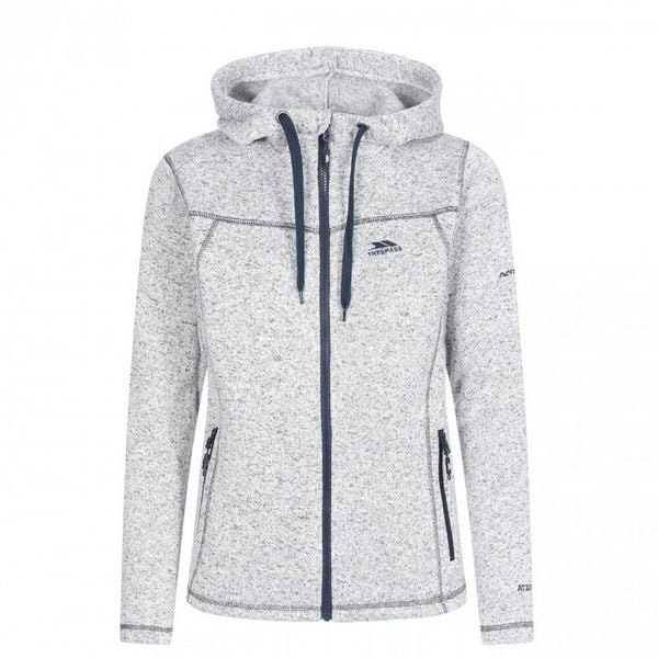 Bluza Polarowa Damska Odelia. Niebieskie bluzy z kapturem Trespass, na zimę, l, bez wzorów, z dzianiny, z kapturem, trekkingowe. Za 376.99 zł.