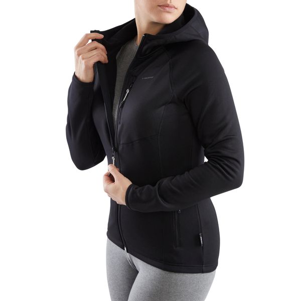 Bluza trekkingowa techniczna damska Viking Jukon Hoodie z kapturem na zamek. Niebieskie bluzy Viking, s, bez wzorów, z kapturem, trekkingowe. Za 266.99 zł.