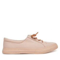Tenisówki Pepe Jeans. Czerwone trampki Pepe Jeans, bez wzorów, z jeansu, bez zapięcia. Za 219.99 zł.