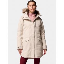 Płaszcz Zimowy Damski Columbia Suttle Mountain. Brązowe płaszcze Columbia, na zimę, bez wzorów, z puchu, sportowe, bez kaptura. Za 999.00 zł.