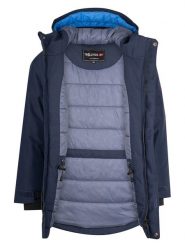 Trollkids Parka "Harstad" w kolorze granatowym rozmiar: 104. Niebieskie płaszcze Trollkids, m, bez wzorów, bez kaptura. Za 264.15 zł.