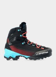 Buty wysokogórskie damskie La Sportiva Aequilibrium ST GTX. Czarne buty treningowe La Sportiva, na zimę, bez wzorów, z gore-texu, bez zapięcia, trekkingowe, gore-tex. Za 1,511.90 zł.
