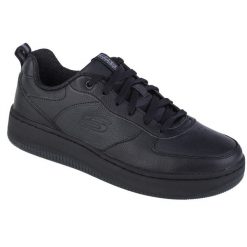 Buty sportowe Sneakersy damskie, Skechers Sport Court 92 - Illustrious. Czarne buty sportowe lifestyle Skechers, bez wzorów, z materiału, bez zapięcia, trekkingowe, skechers sport. Za 289.99 zł.