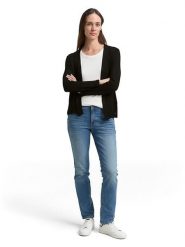 Tom Tailor Kardigan w kolorze czarnym rozmiar: L. Czarne swetry Tom Tailor, l, bez wzorów, bez ramiączek. Za 64.95 zł.