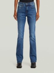 G-Star Dżinsy - Bootcut fit - w kolorze niebieskim rozmiar: W29/L32. Niebieskie jeansy G-Star, l, z aplikacjami, ze skóry, klasyczne, z podwyższonym stanem. Za 282.95 zł.