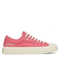 Trampki Palladium. Czerwone trampki Palladium, bez wzorów, bez zapięcia. Za 269.99 zł.