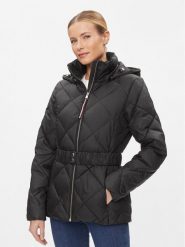 Tommy Hilfiger Kurtka puchowa WW0WW40327 Czarny Regular Fit. Czarne kurtki Tommy Hilfiger, na zimę, xs, bez wzorów, z puchu, bez kaptura. Za 749.99 zł.