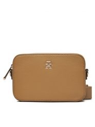 Tommy Hilfiger Torebka AW0AW16906 Beżowy. Brązowe listonoszki Tommy Hilfiger, bez wzorów, ze skóry, bez dodatków. Za 269.99 zł.