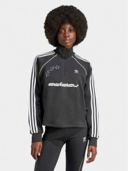 Adidas Bluza IT9703 Czarny Loose Fit. Czarne bluzy adidas, s, bez wzorów, z bawełny, bez kaptura. Za 199.99 zł.