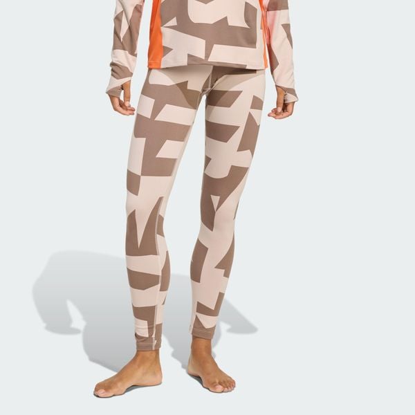 Legginsy bazowe Multi Synthetic Base Layer. Brązowe legginsy adidas, bez wzorów, sportowe. Za 219.00 zł.