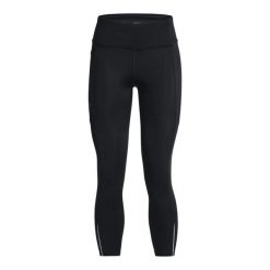 Legginsy damskie Under Armour Fly Fast 3.0 Ankle. Czarne legginsy Under Armour, bez wzorów, sportowe. Za 254.30 zł.