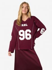 Noisy may Bluza w kolorze czerwonym rozmiar: XL. Czerwone bluzy Noisy May, xl, bez wzorów, bez kaptura. Za 105.38 zł.