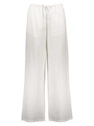 JJXX Spodnie w kolorze białym rozmiar: XS. Białe spodnie materiałowe JJXX, bez wzorów, z bawełny, z podwyższonym stanem. Za 130.99 zł.