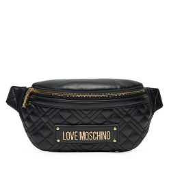 Saszetka nerka LOVE MOSCHINO. Czarne nerki i saszetki Love Moschino, bez wzorów, bez dodatków. Za 499.99 zł.