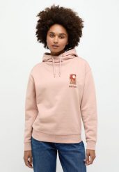 DAMSKA BLUZA Z KAPTUREM MUSTANG Bella H Print Misty Rose 1014474 8089. Czerwone bluzy Mustang, m, bez wzorów, bez ramiączek, z kapturem. Za 139.99 zł.