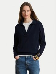 LAUREN RALPH LAUREN Sweter 200P14056003 Granatowy Regular Fit. Niebieskie swetry Lauren Ralph Lauren, s, bez wzorów, z syntetyku, bez ramiączek. Za 769.99 zł.