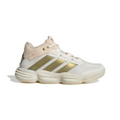 Damskie buty halowe adidas Courtstabil. Białe buty treningowe adidas, bez wzorów, z gumy, bez zapięcia, na fitness i siłownię. Za 413.10 zł.