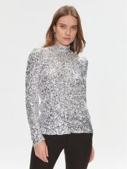 Bruuns Bazaar Bluzka BBW3766 Srebrny Regular Fit. Szare bluzki Bruuns Bazaar, m, bez wzorów, z syntetyku, bez kołnierzyka, bez ramiączek. Za 299.99 zł.