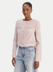 Guess Marynarka W6RL54 WJ632 Różowy Regular Fit. Czerwone marynarki i żakiety Guess, xxl, z aplikacjami, z syntetyku, bez ramiączek. Za 699.99 zł.