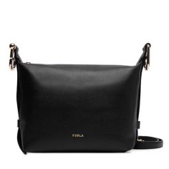 Torebka Furla. Czarne listonoszki Furla, bez wzorów, bez dodatków. Za 1,199.00 zł.