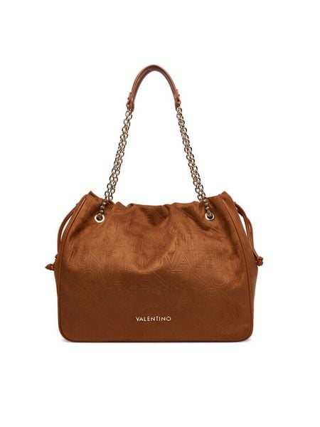 Valentino Torebka Maxi VBS9U701 Brązowy. Brązowe torebki klasyczne Valentino, bez wzorów, ze skóry, bez dodatków. Za 448.99 zł.
