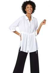 WITT WEIDEN Bluzka w kolorze białym rozmiar: 42. Białe bluzki WITT WEIDEN, bez wzorów, z wiskozy, bez kołnierzyka, bez ramiączek. Za 52.79 zł.