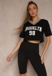 Czarne Szorty Typu Kolarki Biker Lilene. Czarne szorty Renee, bez wzorów. W wyprzedaży za 31.99 zł.