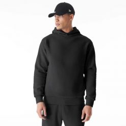 Bluza z kapturem New Era Flag. Czarne bluzy New Era, m, bez wzorów, z bawełny, z kapturem. Za 343.50 zł.