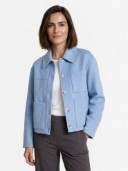 Opus Damska kurtka wełniana - Hella Kobiety niebieski jednolity, M. Niebieskie kurtki Opus, m, bez wzorów, z wełny, bez kaptura. Za 649.95 zł.