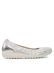 Caprice Baleriny 9-22161-42 Srebrny. Szare baleriny Caprice, bez wzorów, ze skóry, bez obcasa, bez zapięcia. Za 177.99 zł.