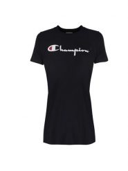 Champion T-Shirt "Long Top" | 110045 | Kobieta | Czarny. Czarne t-shirty Champion, s, bez wzorów, z bawełny, bez kołnierzyka, bez ramiączek. W wyprzedaży za 79.00 zł.