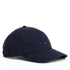 Czapka z daszkiem Tommy Hilfiger. Niebieskie czapki z daszkiem Tommy Hilfiger, bez wzorów. Za 149.99 zł.