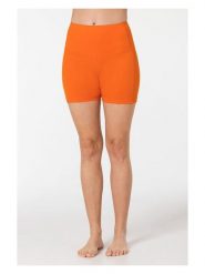 Super.natural Szorty sportowe "Liquid Flow" w kolorze pomarańczowym rozmiar: M. Pomarańczowe szorty sportowe super.natural, z aplikacjami, ze skóry, outdoorowe. Za 117.99 zł.