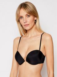 Wonderbra Biustonosz z fiszbiną WB009243 Czarny. Czarne biustonosze Wonderbra, bez wzorów, z syntetyku. Za 199.99 zł.