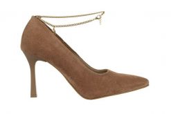 Czółenka Bayla-159 4971 022-P Beż Lico 159191, Skóra naturalna - 38. Brązowe czółenka Bayla, bez wzorów, ze skóry, biznesowe, bez obcasa, na obcasie, bez zapięcia. W wyprzedaży za 314.10 zł.